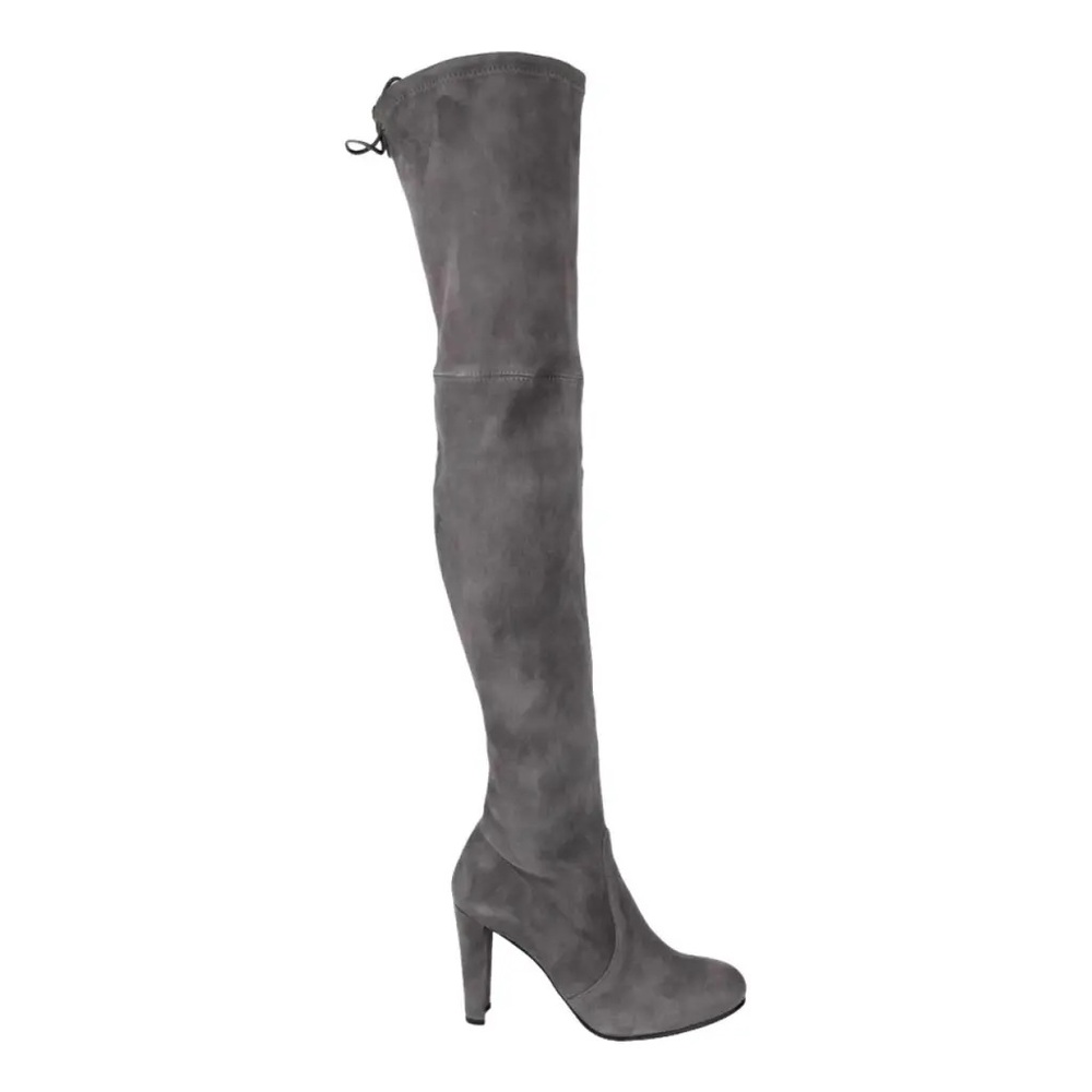 Stuart Weitzman Gray suede Over-the-Knee Boots women 7,5
